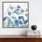 Colors of the Garden III Cool Shadows by Wild Apple Portfolio 16-in. W x 16-in. H. Canvas Wall Art Print Framed in Grey